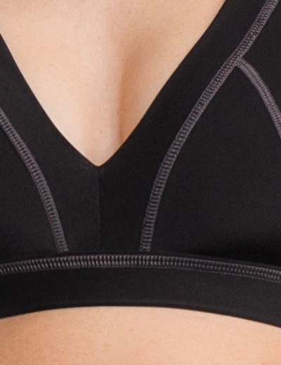 Мягкий бюстгальтер бралетт Mioocchi RIANA 8159 nero, Цвет: nero (черный), Размеры: 70B, изображение 4