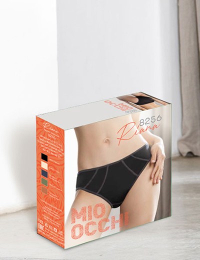 Трусы слипы Mioocchi RIANA 8256 nero, Цвет: nero (черный), Размеры: S, изображение 5