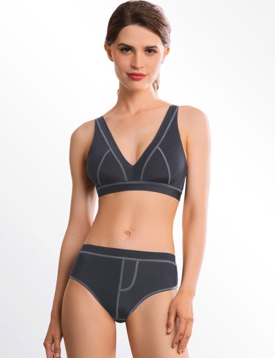 Трусы брифы Mioocchi RIANA 8257 perla blu, Цвет: perla blu (серо-сини, Размеры: M, изображение 2