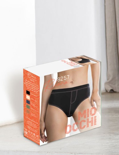 Трусы брифы Mioocchi RIANA 8257 nero, Цвет: nero (черный), Размеры: M, изображение 6