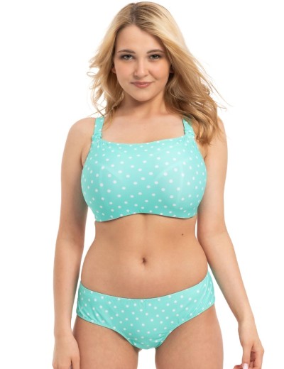 Плавки бразилиана в горошек Akcent 2425 braz, Цвет: аквамарин, Размеры: L, изображение 3