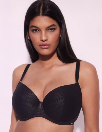 Бюстгальтер уплотненный Alles DIAMANTE U черный, Цвет: черный, Размеры: 85C, изображение 3