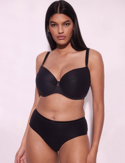 Бюстгальтер уплотненный Alles DIAMANTE U черный, Цвет: черный, Размеры: 85C, изображение 7