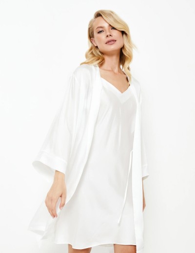 Халат кимоно Aruelle DIARA, Цвет: белый, Размеры: M, изображение 3