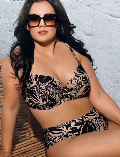 Трусики купальные Ava MOCCA SF184/12, Цвет: чёрно-бежевый, Размеры: L, изображение 3