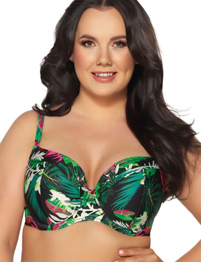 Верх купальника поролоновый Ava TROPICAL ISLAND SK201 U, Цвет: флора, Размеры: 100B, изображение 3