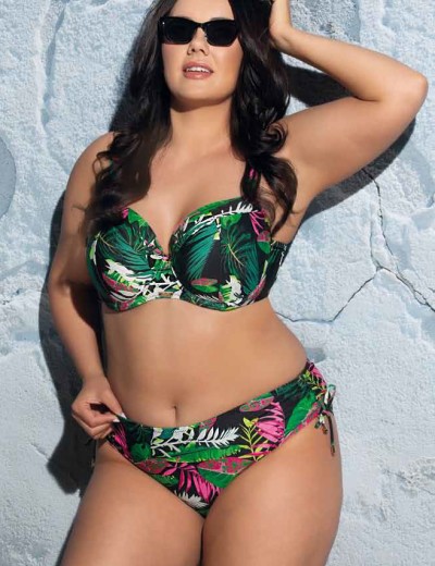 Верх купальника поролоновый Ava TROPICAL ISLAND SK201 U, Цвет: флора, Размеры: 100B, изображение 8