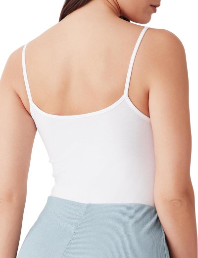 Хлопковая майка на тонких бретелях Cotonella GD006 L_ALTRA bianco, Цвет: bianco (белый), Размеры: XL, изображение 2