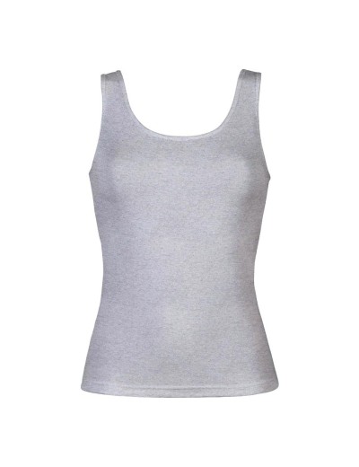 Майка хлопковая на широких бретелях Cotonella GD009 L_ALTRA grigio melange, Цвет: grigio melange (серы, Размеры: S, изображение 2 Майка хлопковая на широких бретелях Cotonella GD009 L_ALTRA grigio melange, Цвет: grigio melange (серы, Размеры: S, изображение 2