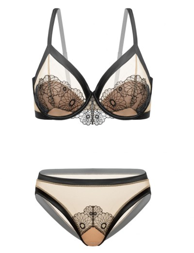 Бюстгальтер из сетки с пуш-ап Gracija-Rim CECILE 10611, Цвет: черный/кофе с молоком, Размеры: 85B, изображение 8 Бюстгальтер из сетки с пуш-ап Gracija-Rim CECILE 10611, Цвет: черный/кофе с молоком, Размеры: 85B, изображение 8