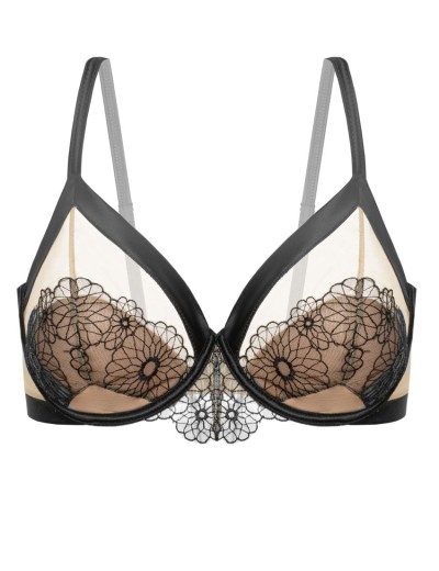Бюстгальтер из сетки с пуш-ап Gracija-Rim CECILE 10611, Цвет: черный/кофе с молоком, Размеры: 85B, изображение 9 Бюстгальтер из сетки с пуш-ап Gracija-Rim CECILE 10611, Цвет: черный/кофе с молоком, Размеры: 85B, изображение 9