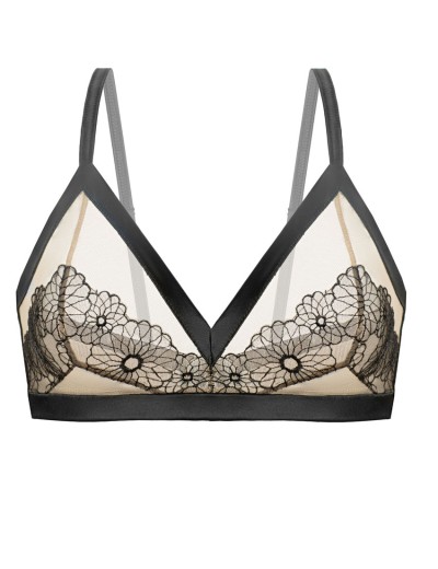 Бюстгальтер бралетт без каркасов Gracija-Rim CECILE 11612, Цвет: черный/кофе с молоком, Размеры: 70D, изображение 8