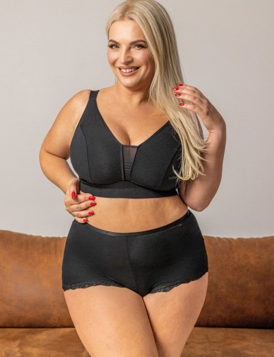 Трусы шорты Kris Line MARCELLA BLACK shorts micromodal, Цвет: черный, Размеры: M, изображение 3