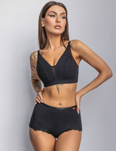 Трусы шорты Kris Line MARCELLA BLACK shorts micromodal, Цвет: черный, Размеры: M, изображение 8