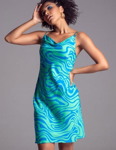 Сорочка из вискозы с шелком Mia-Amore SEVILLE 5060 зеленый/голубой, Цвет: зеленый/голубой, Размеры: XL, изображение 5