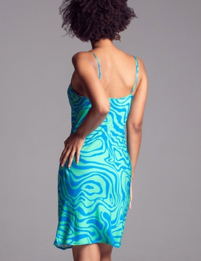 Сорочка из вискозы с шелком Mia-Amore SEVILLE 5060 зеленый/голубой, Цвет: зеленый/голубой, Размеры: XL, изображение 2