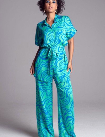 Комплект рубашка и брюки Mia-Amore SEVILLE 5066 зеленый/голубой, Цвет: зеленый/голубой, Размеры: S, изображение 4