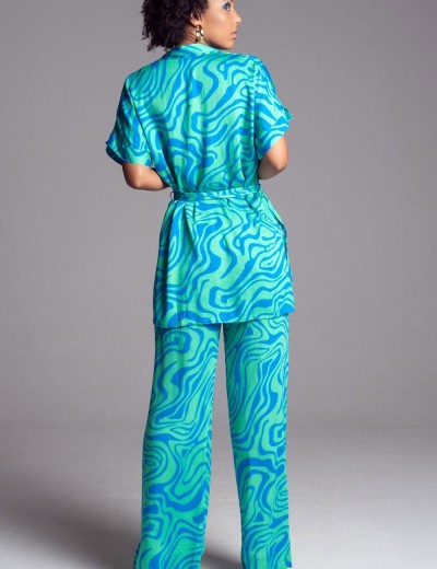 Комплект рубашка и брюки Mia-Amore SEVILLE 5066 зеленый/голубой, Цвет: зеленый/голубой, Размеры: S, изображение 2