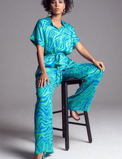 Комплект рубашка и брюки Mia-Amore SEVILLE 5066 зеленый/голубой, Цвет: зеленый/голубой, Размеры: S, изображение 3