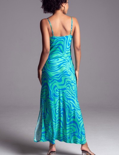 Летнее коктейльное платье Mia-Amore SEVILLE 5068 зеленый/голубой, Цвет: зеленый/голубой, Размеры: 3XL, изображение 2