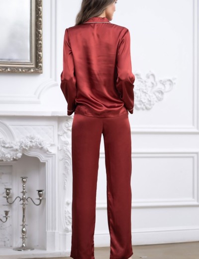 Атласный комплект тройка Mia-Mella JULIA 8735 паприка, Цвет: паприка, Размеры: XS, изображение 4