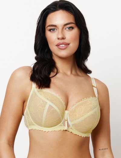 Бюстгальтер с кружевной чашкой Subtille LEMONY soft, Цвет: лимон, Размеры: 90E, изображение 3
