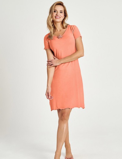Ночная сорочка из модала Taro MILANI 3140-01, Цвет: коралловый, Размеры: S, изображение 2