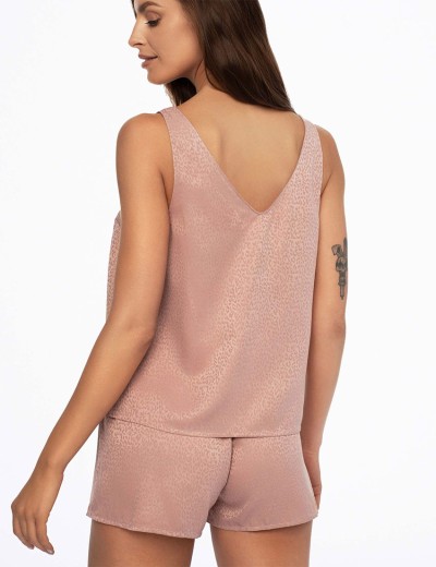 Пижама с жаккардовым узором Esotiq DARREN 41228, Цвет: пыльная роза, Размеры: XL, изображение 2