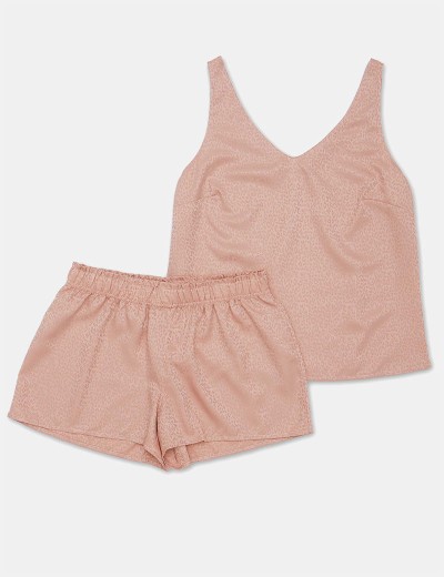 Пижама с жаккардовым узором Esotiq DARREN 41228, Цвет: пыльная роза, Размеры: XL, изображение 5