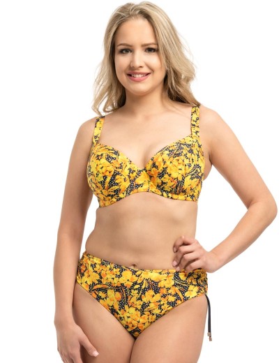 Женские плавки с регулируемым боком Akcent 2400/2401, Цвет: желтый, Размеры: 4XL, изображение 3