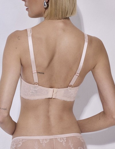 Кружевной бюстгальтер на каркасах Alles SUBLIME M BRALETTE light beige, Цвет: натуральный, Размеры: 70C, изображение 2