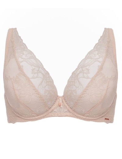 Кружевной бюстгальтер на каркасах Alles SUBLIME M BRALETTE light beige, Цвет: натуральный, Размеры: 70C, изображение 5
