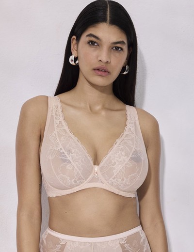 Бюстгальтер бралетт мягкий Alles SUBLIME M plus bralette light beige, Цвет: натуральный, Размеры: 100B, изображение 3