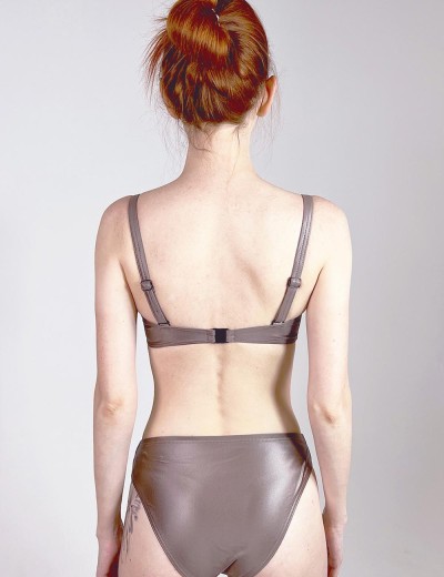 Однотонный купальник Aquarilla 530 BIANCA beige, Цвет: бежевый, Размеры: 95F, изображение 2