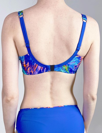 Купальник с мягкой чашкой Aquarilla 537 ALARA multicolor, Цвет: синий, Размеры: 75G, изображение 3 Купальник с мягкой чашкой Aquarilla 537 ALARA multicolor, Цвет: синий, Размеры: 75G, изображение 3