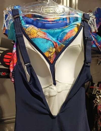 Слитный купальник Aquarilla 549 LOCARNO multicolor-navyblue, Цвет: темно-синий, Размеры: 75D, изображение 5