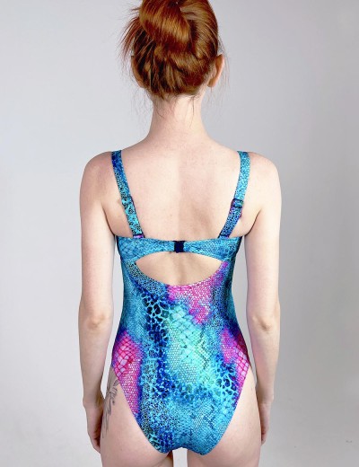 Яркий совместный купальник Aquarilla 564 PORTO SANTO multicolor-blue, Цвет: голубой, Размеры: 75C, изображение 2