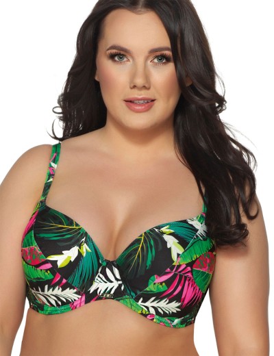 Бюстгальтер купальный мягкая чашка Ava TROPICAL ISLAND SK202 M, Цвет: флора, Размеры: 100C, изображение 3