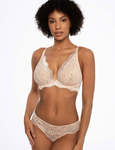 Трусики слипы кружевные Esotiq KAVI 41605 бежевый, Цвет: бежевый, Размеры: M, изображение 3