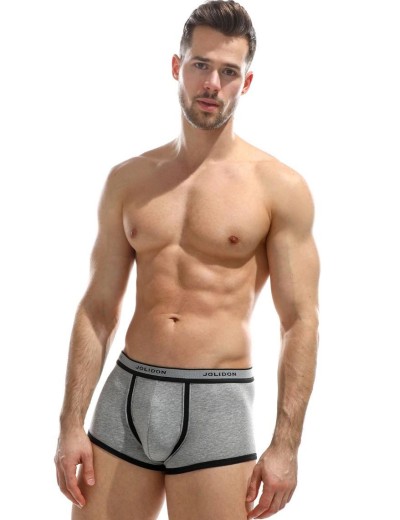 Трусы боксеры мужские Jolidon N296MJ grey melange, Цвет: grey melange (серый), Размеры: M, изображение 3
