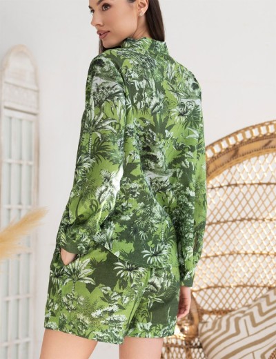 Комплект из хлопка со льном Mia-Amore CRUISE 5234, Цвет: зеленый, Размеры: S, изображение 2