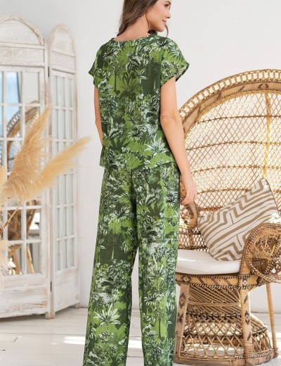 Брючный комплект из хлопка и льна Mia-Amore CRUISE 5236, Цвет: зеленый, Размеры: S, изображение 2