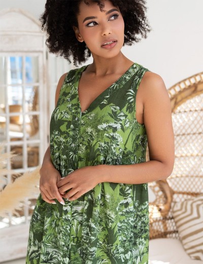 Удлиненное платье-халат Mia-Amore CRUISE 5238, Цвет: зеленый, Размеры: M, изображение 2