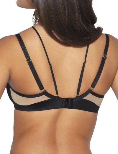 Бюстгальтер полумягкий Novika LEAH BLACK N02 PU, Цвет: черный, Размеры: 75F, изображение 4