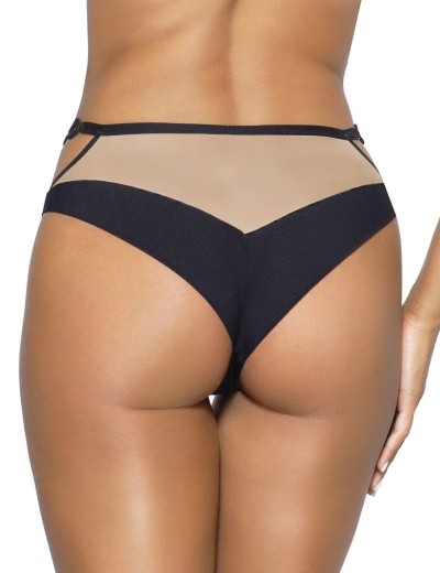 Трусики бразилиана Novika LEAH BLACK brazyliany, Цвет: черный, Размеры: XL, изображение 2