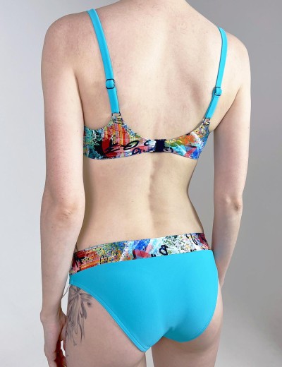 Раздельный купальник Verano KIM 1206 multicolor-azure, Цвет: голубой, Размеры: 3XL, изображение 3