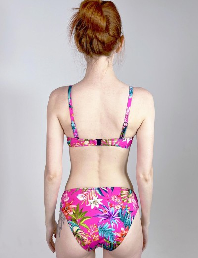 Цветной купальник бандо с пуш-ап Verano LIV multicolor-pink, Цвет: розовый, Размеры: S, изображение 2