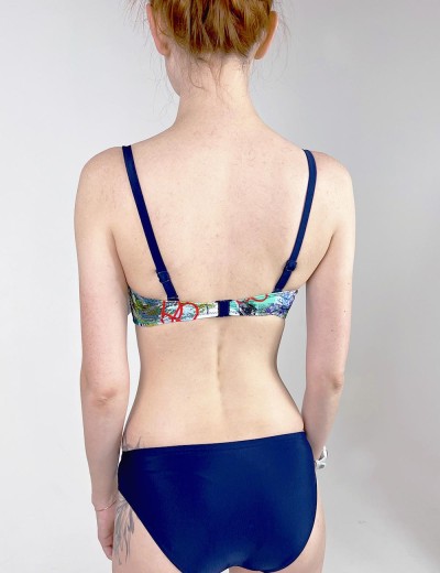 Темный купальник Verano RINA multicolor-navyblue, Цвет: темно-синий, Размеры: M, изображение 2