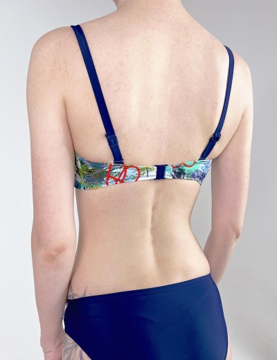 Темный купальник Verano RINA multicolor-navyblue, Цвет: темно-синий, Размеры: M, изображение 3