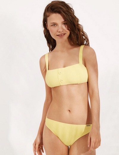 Купальный топ-бандо Ysabel Mora 81995 желтый, Цвет: желтый, Размеры: 80B, изображение 3